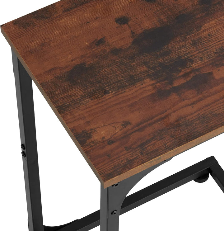 tectake Beistelltisch in C-Form im Industrie-Design, 30 x 40 x 63 cm, Sofatisch für Kaffee Laptop Co