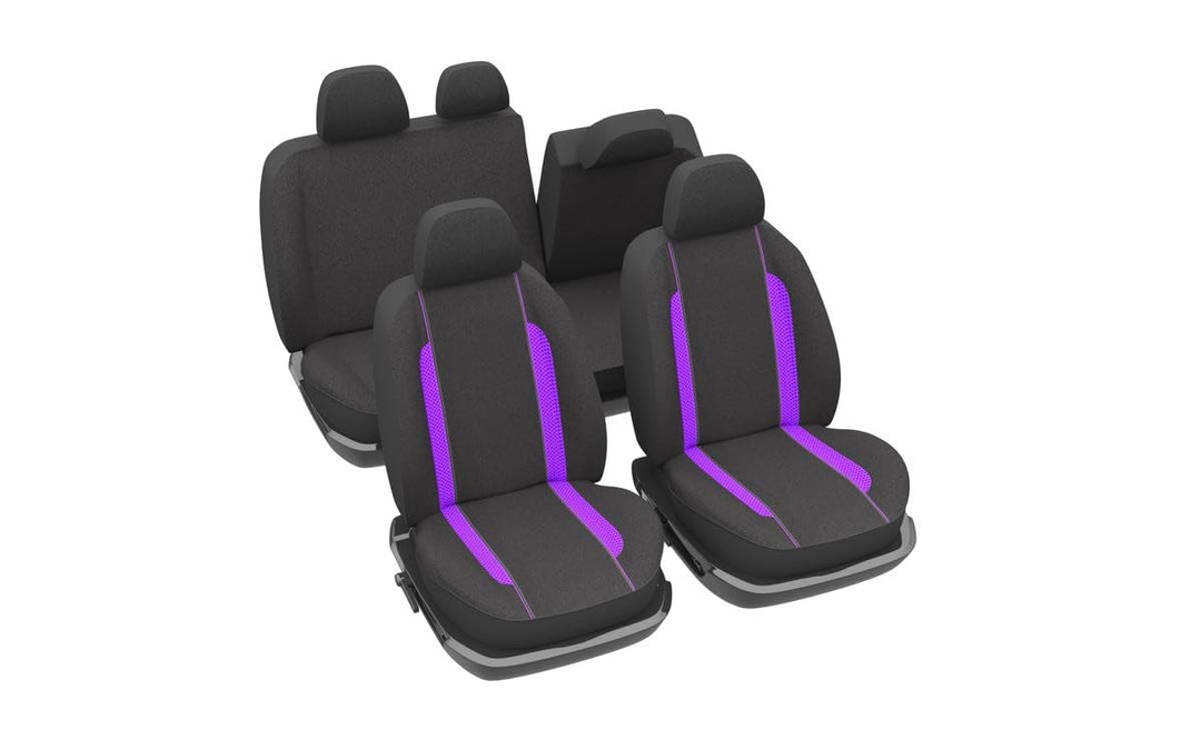 DBS - Autositzbezüge | Schonbezüge - PKW/Auto - Violett - Universal - rutschfest - Waschbar, Violett