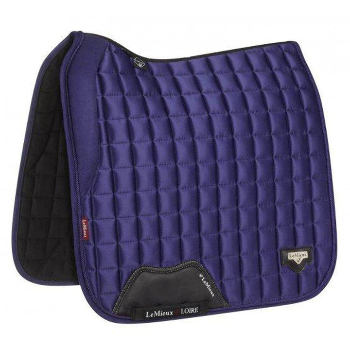 LeMieux Loire Memory Satin Dressur quadratisch weiss Schabracke L blue (silver), L blue (silver)