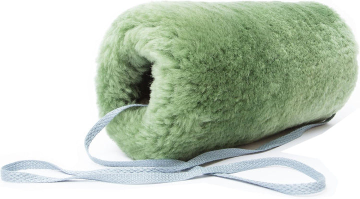 Reissner Lammfelle Engel warmer Lammfell Muff Handwärmer für Damen und Herren Grün, Grün