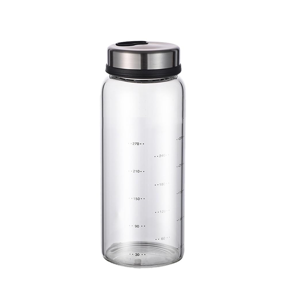 DOITOOL Gewürzgläser - 1 Stück 300 ml Runden Gewürzdosen - Gewürzstreuer Glas Gewürzbehälter , Drehb