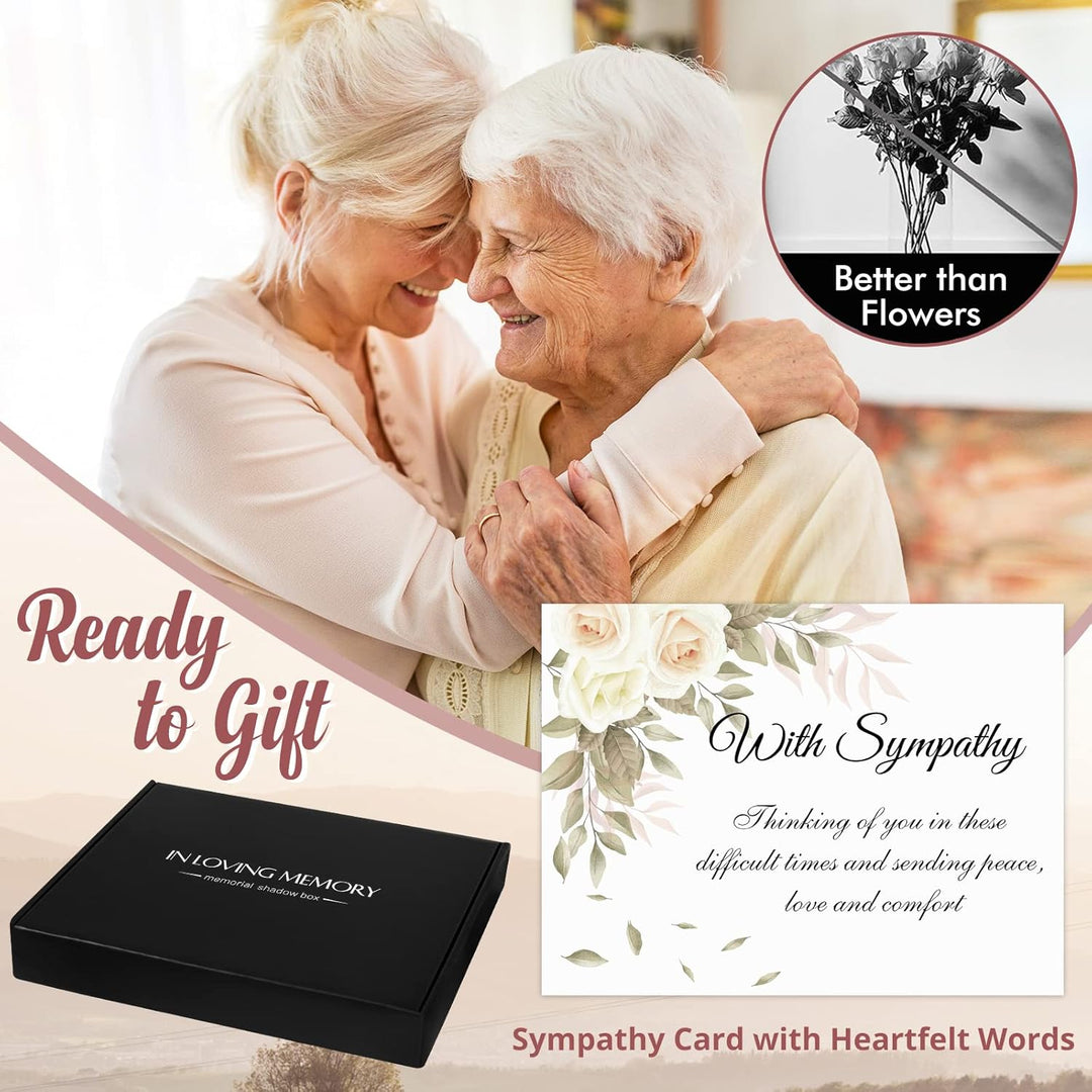 Memorial Gifts LED Shadow Box 10.2x15.2 cm Bilderrahmen – Trauergeschenk für den Verlust von Mutter,