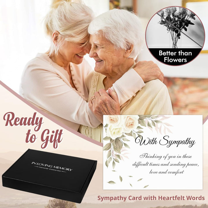 Memorial Gifts LED Shadow Box 10.2x15.2 cm Bilderrahmen – Trauergeschenk für den Verlust von Mutter,