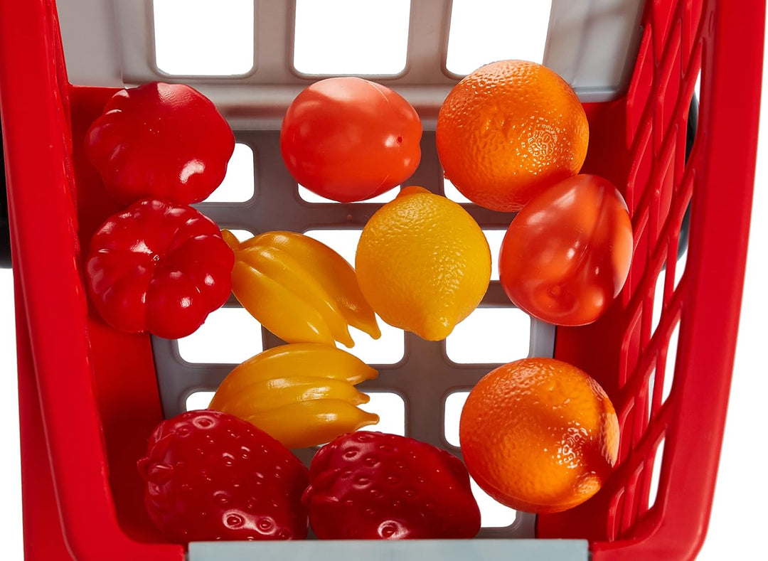 Ecoiffier – Einkaufswagen für Kinder – ideal für Kaufladen und Supermarkt, mit Spiellebensmittel, au