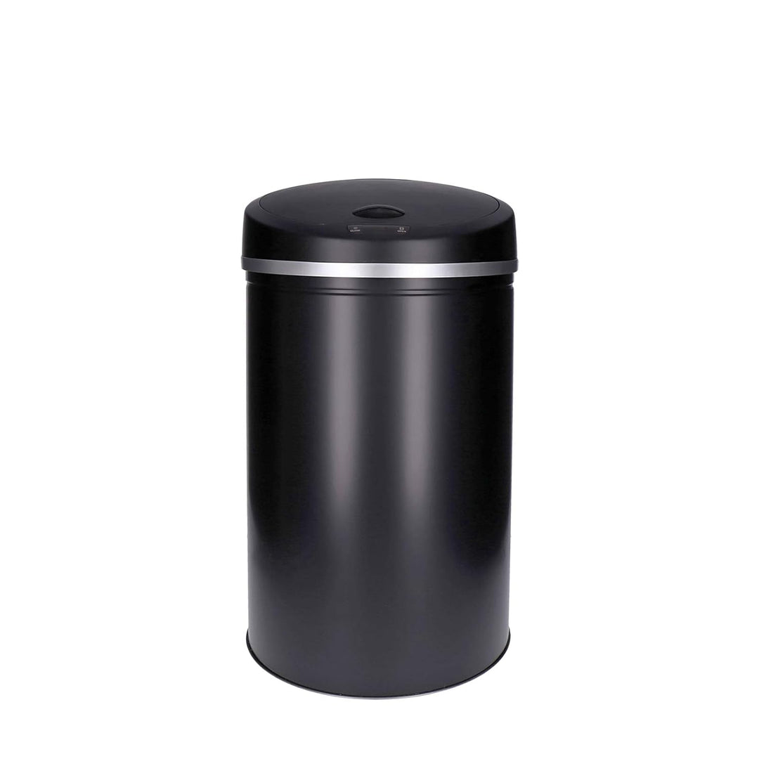 TALK-POINT TP Sensor Müll-Eimer, Abfall-Behälter aus Edelstahl, automatischer Deckel, rund, ca. 30 L