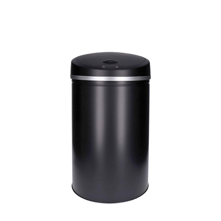 TALK-POINT TP Sensor Müll-Eimer, Abfall-Behälter aus Edelstahl, automatischer Deckel, rund, ca. 30 L