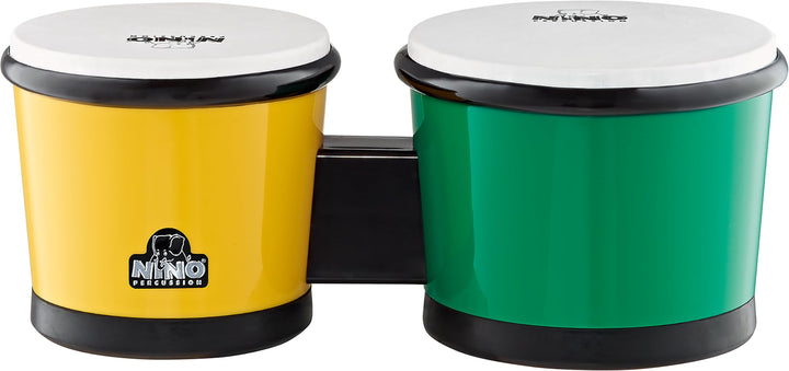 Nino Percussion NINO19G/Y ABS Bongo grüngelb