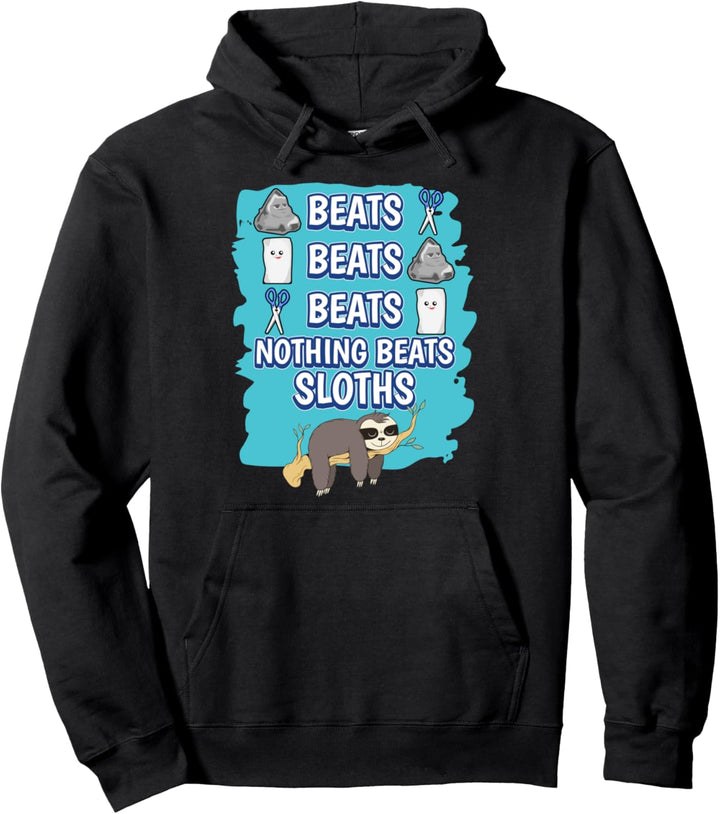 Sloths Rock Paper Scissors Game Faultier Pullover Hoodie
