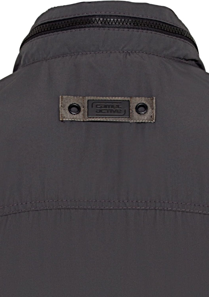 camel active Herren Leichter Blouson aus recyceltem Polyester 26 Shadow Grey, 26 Shadow Grey