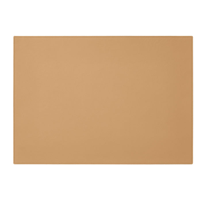 Eglooh - Palladio - Schreibtischunterlage echtem Leder Hell Braun cm 50x35 - Handwerkliche Nähte und