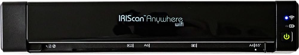 IRIScan Anywhere Dokumentenscanner & Batterie, tragbarer WiFi v6: 15PPM Simplex PDF-Editor, Simplex,