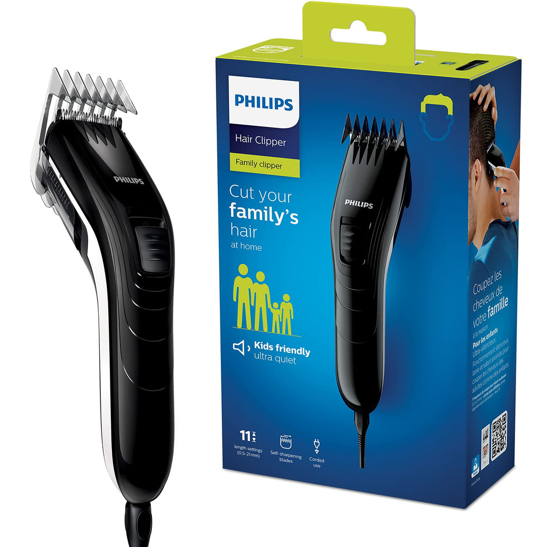 Philips Haarschneider f. d. ganze Familie QC5115/15 Edelstahlklingen, 11 Längeneinstellungen, Verwen