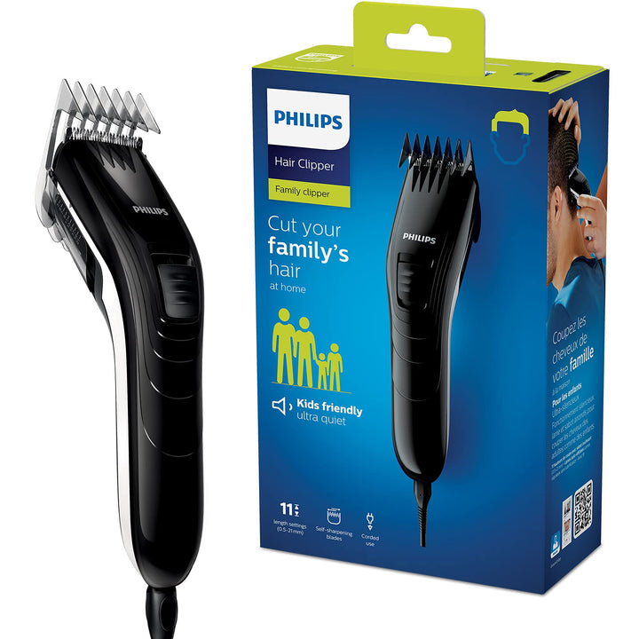 Philips Haarschneider f. d. ganze Familie QC5115/15 Edelstahlklingen, 11 Längeneinstellungen, Verwen