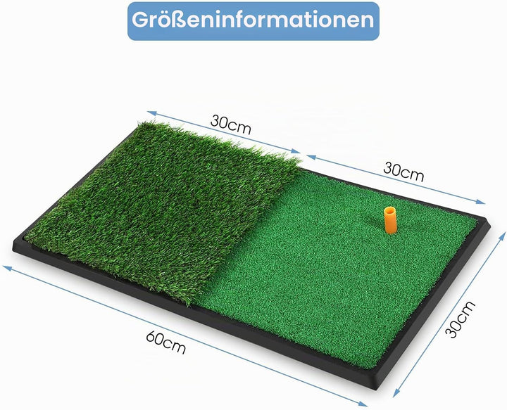 Abschlagmatte, Schlagmatte Golf-Übungsmatte Schlagmatte für Indoor Outdoor Trainingshilfen Mini Fair