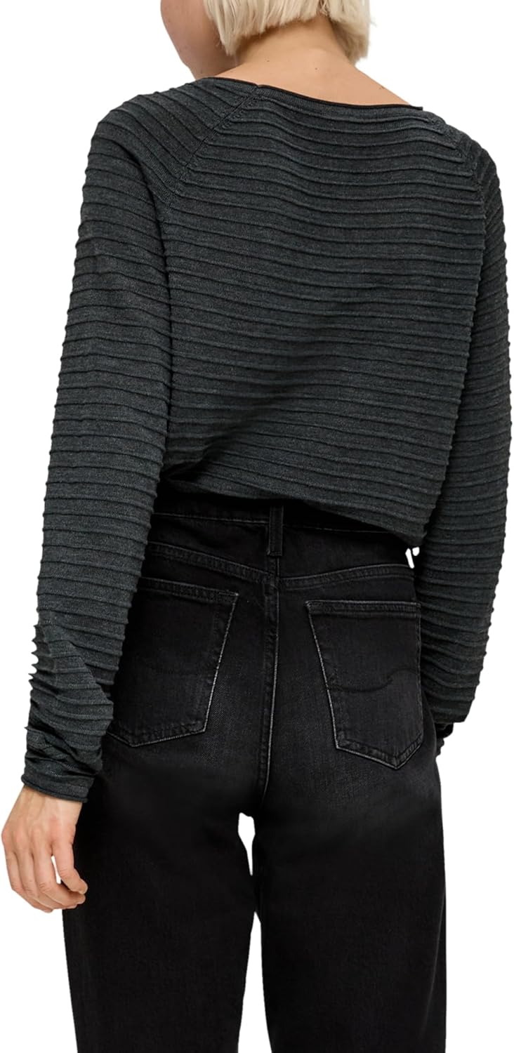 s.Oliver Damen Pullover XS Dunkelgrau, XS Dunkelgrau