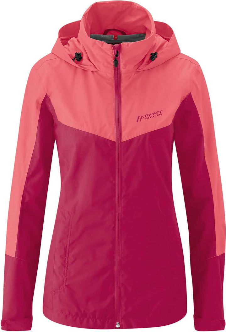 Maier Sports Damen Partu Jacke Regenjacke Hardshelljacke 38 1516 persian/strawberr, 38 1516 persian/