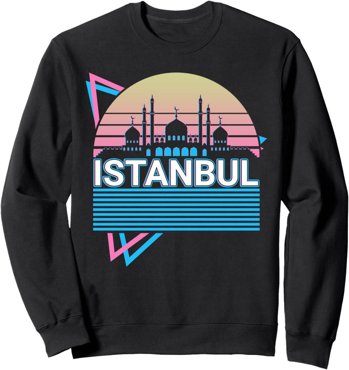 Istanbul City Skyline Stadtbild Retro Sweatshirt