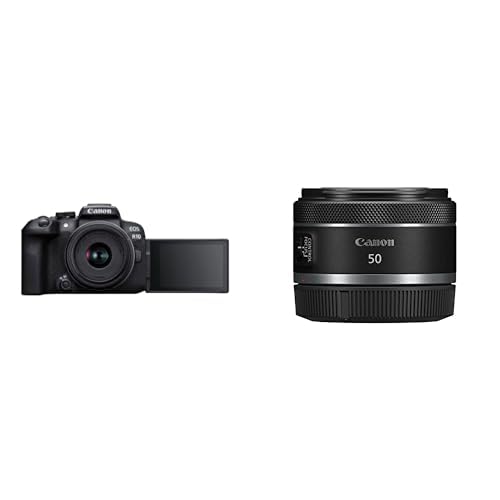 Canon EOS R10 Systemkamera + RF-S 18-45mm F4.5-6.3 is STM Zoomobjektiv & RF 50mm F1.8 STM Objektiv |