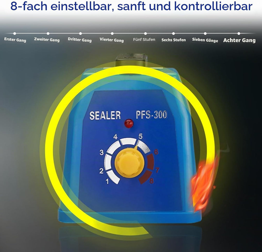 Vegena Heisssiegelgerät, 200mm Folienschweissgerät, Balkenschweissgerät, Versiegelungsgerät Temperat