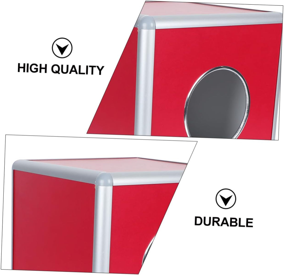 Cabilock Trompetenzubehör Vorratsbehälter Raffle Box Aluminiumlegierung Raffle Game Box Metall Wahlk