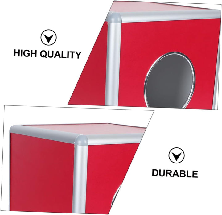 Cabilock Trompetenzubehör Vorratsbehälter Raffle Box Aluminiumlegierung Raffle Game Box Metall Wahlk