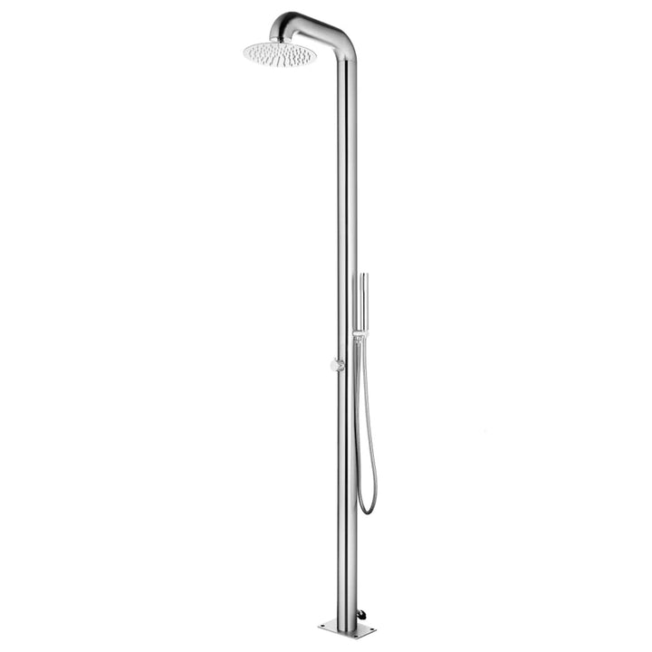 Tidyard Gartendusche Chrom-Zinkknopf Handbrause Pooldusche Campingdusche Aussendusche Camping Pool A