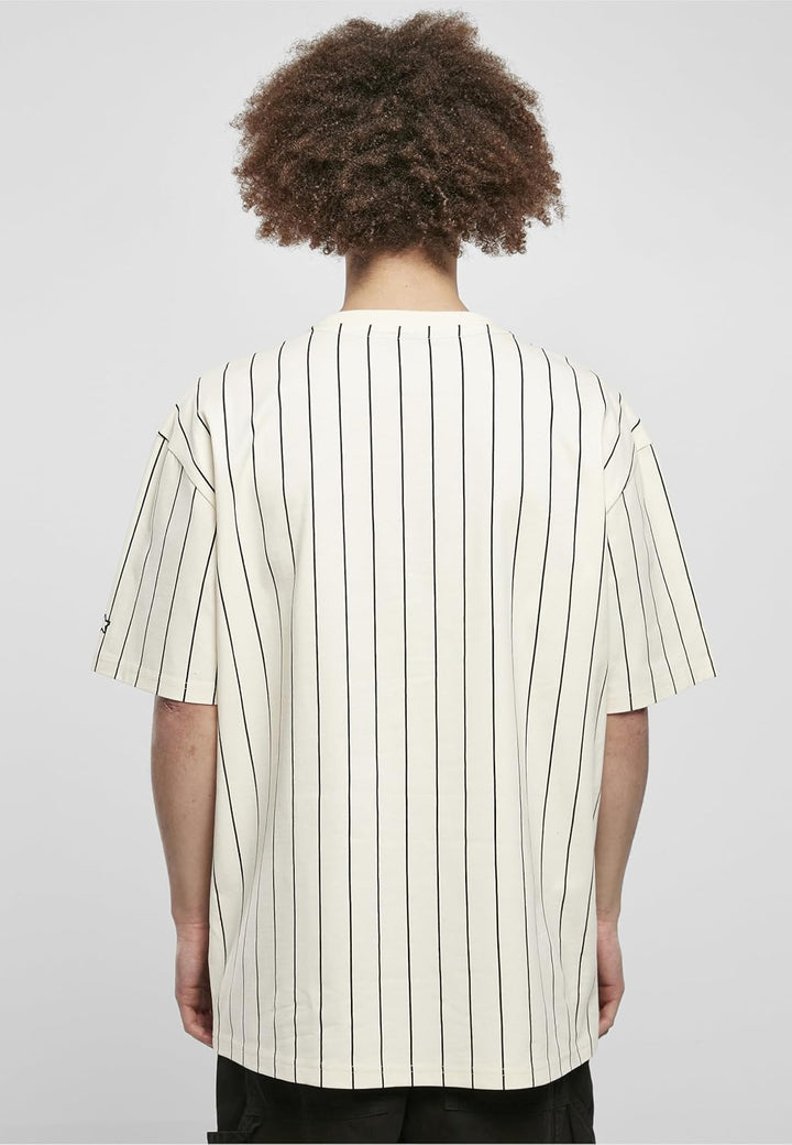 STARTER BLACK LABEL Herren Starter Pinestripe 1971 Tee, Palewhite