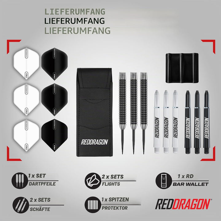 RED DRAGON Darts - Pegasus Profi 80% Tungsten Darts Set | Erhältlich mit Dartpfeile Metallspitze 21g