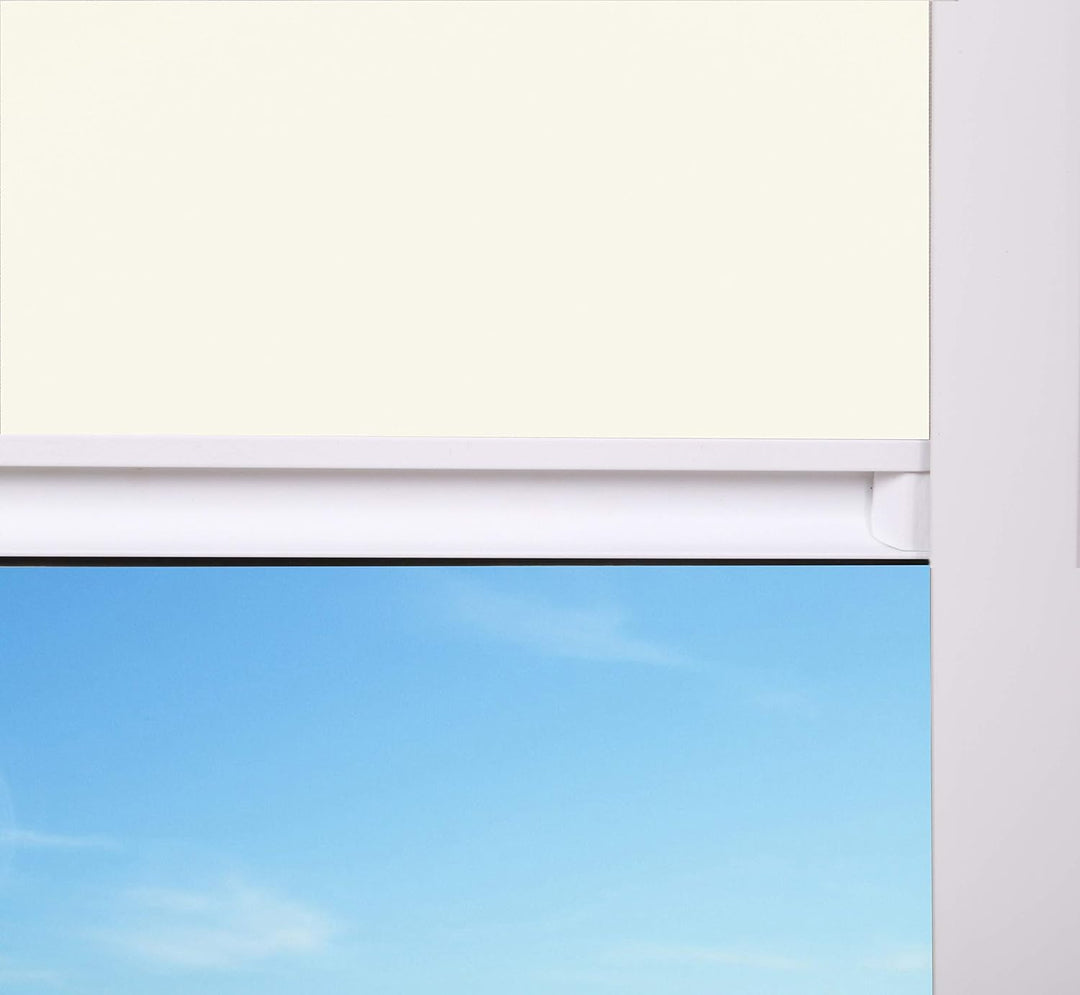 Bloc Jalousien für Velux Dachfenster, weisser Aluminiumrahmen Verdunkelung, MK04 MK04 Weisser Rahmen