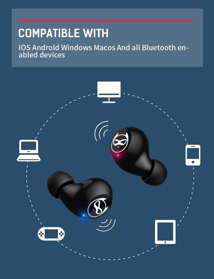 Kids Wireless Headphones - Cool Shape mit Bluetooth 5.1 Kopfhörer, integriertes Mikrofon, 36 Stunden