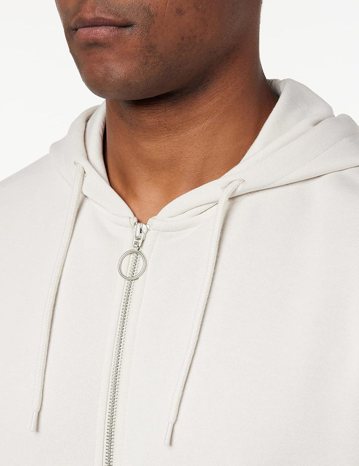 JACK & JONES Herren Jorbrink Sweat Zip Through Hood Kapuzenjacke M Moonbeam, M Moonbeam
