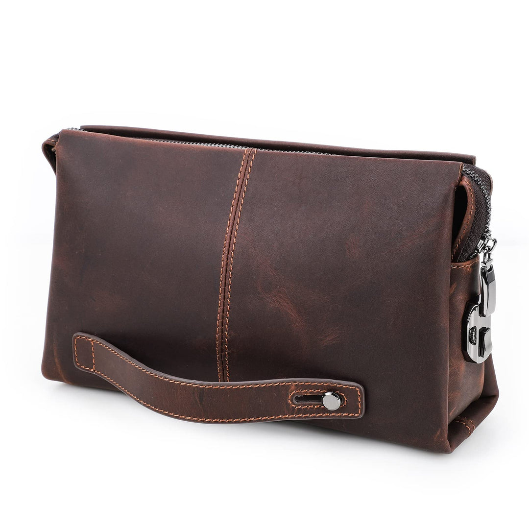 Contacts Herren Echtes Leder Ausweis Handyhalter Reissverschluss Coin Key Clutch Geldbörse Handtasch