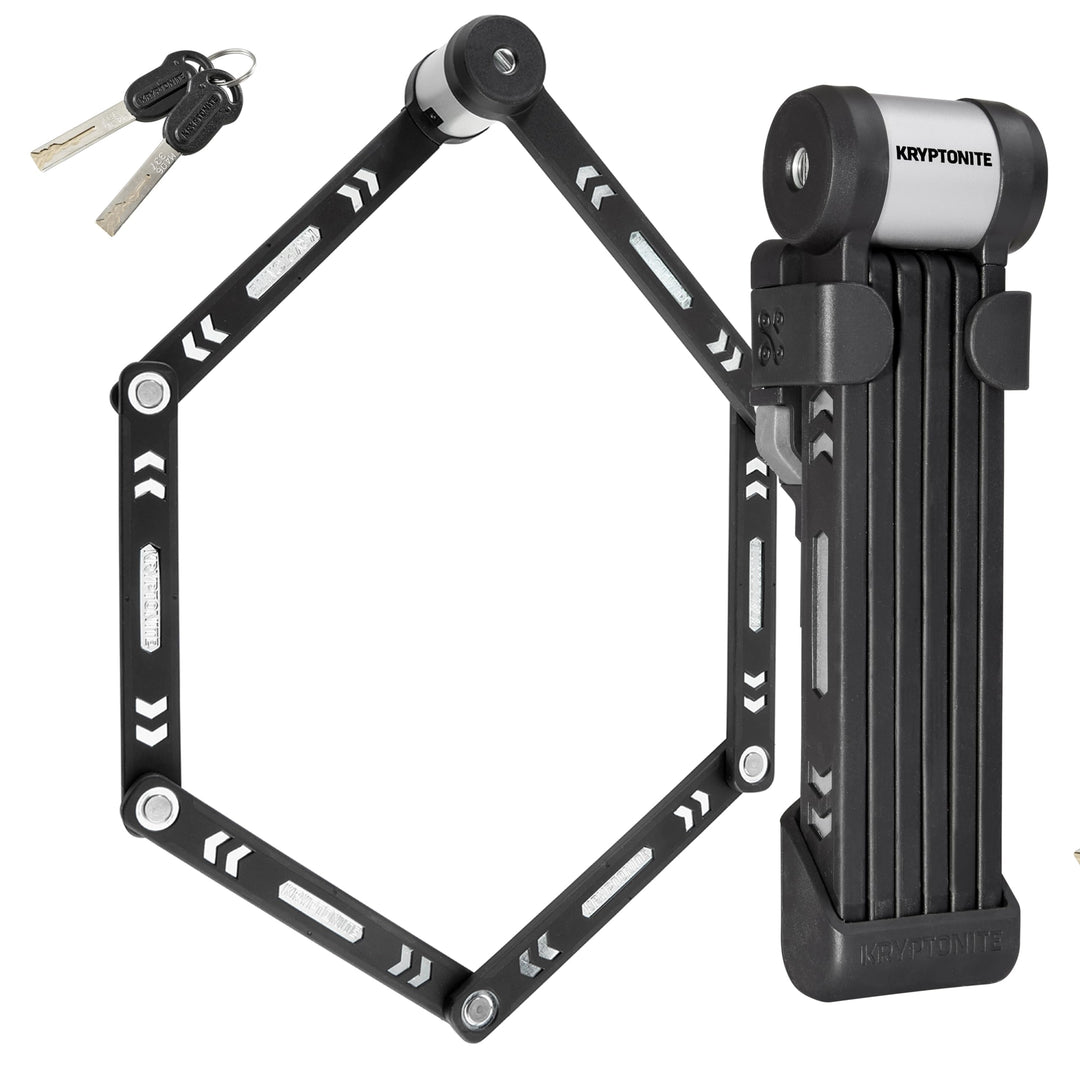 Kryptonite Kryptolok 610 S faltbares Fahrradschloss, kompakt, leicht, hohe Sicherheit, Diebstahlschu
