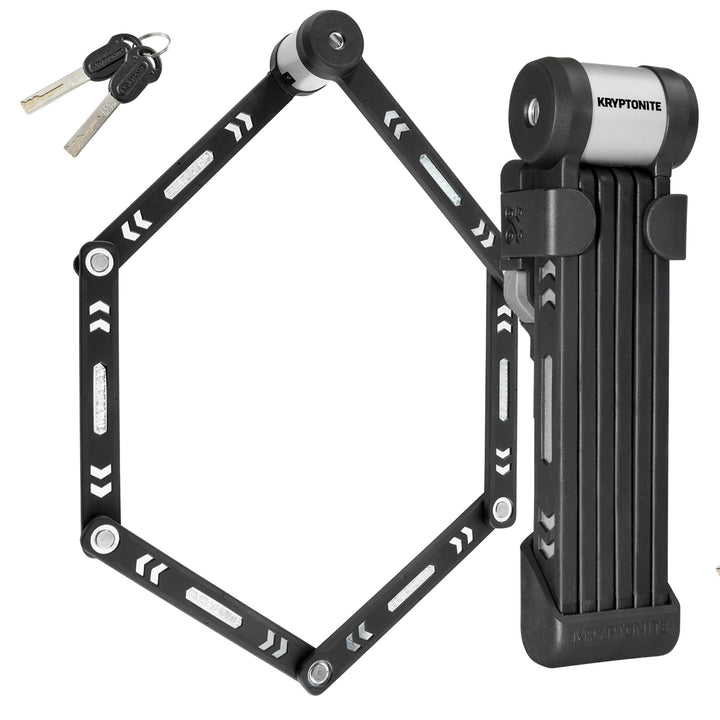 Kryptonite Kryptolok 610 S faltbares Fahrradschloss, kompakt, leicht, hohe Sicherheit, Diebstahlschu