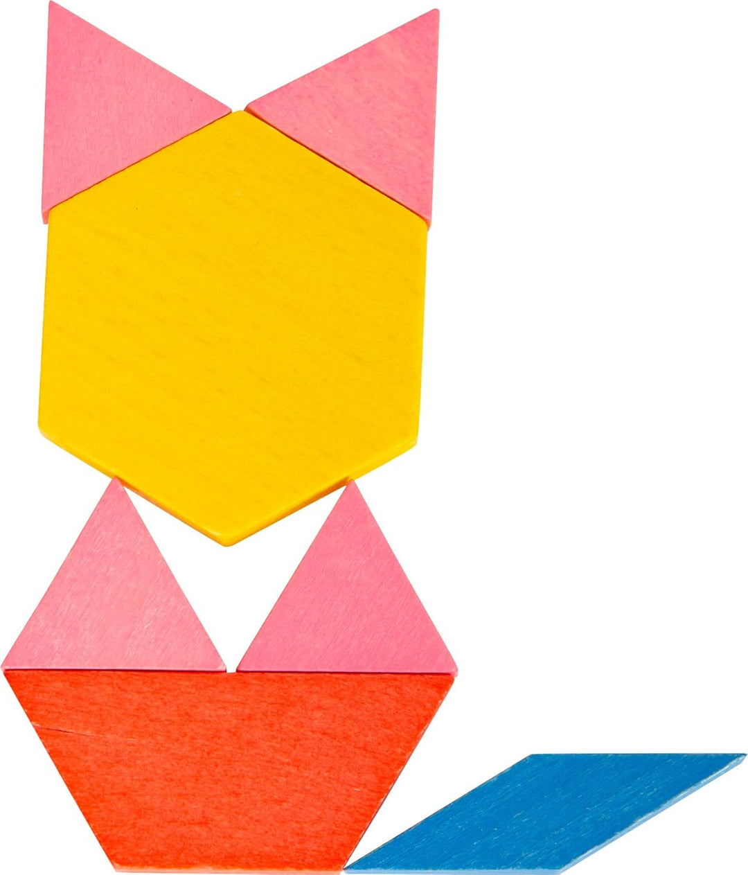 small foot Tangram Mosaik-Set XL, bunter Legespass mit 250 Holzsteinen, mit Aufbewahrungsbox, ab 3 J