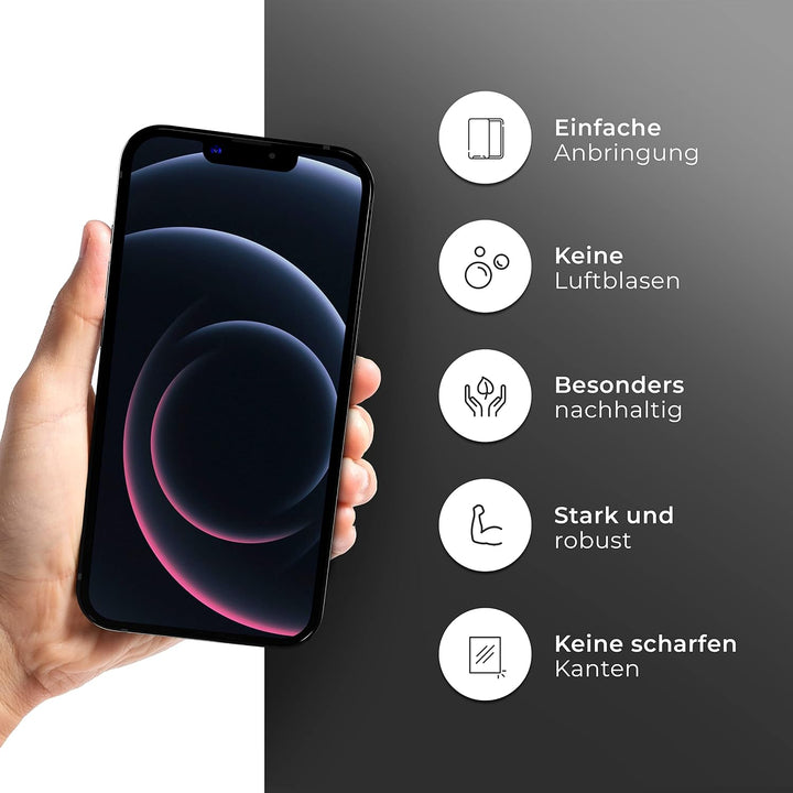 CELLBEE Kompatibel mit iPhone 13 Mini Displayschutz The Curved, inkl. Applikator, Force Treatment, U