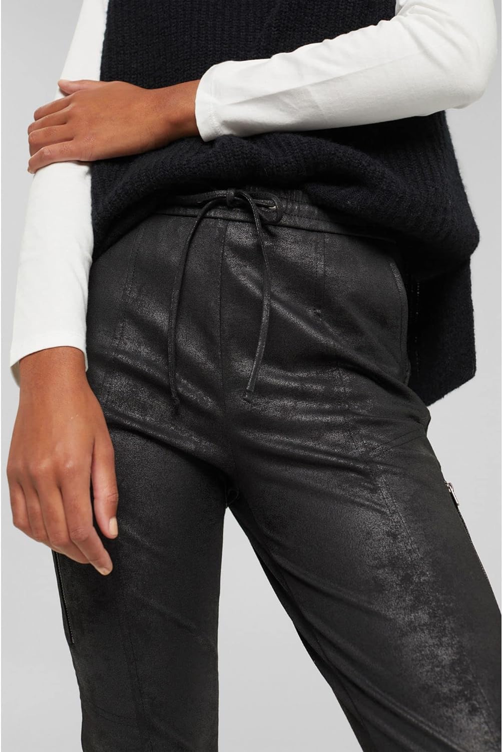ESPRIT Damen Hose 34 001/Black, 34 001/Black