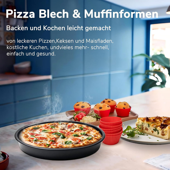 Heissluftfritteuse Zubehör für Philips Airfryer 5000 Series Megabasket 9,5L | 3Pcs Silikonform Zubeh