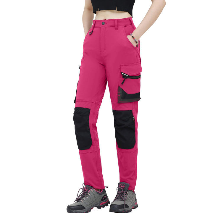 WORK IDEA Damen Slim-Fit Stretch Arbeitshose: Kritische Stoffbereiche aus Cordura – strapazierfähige