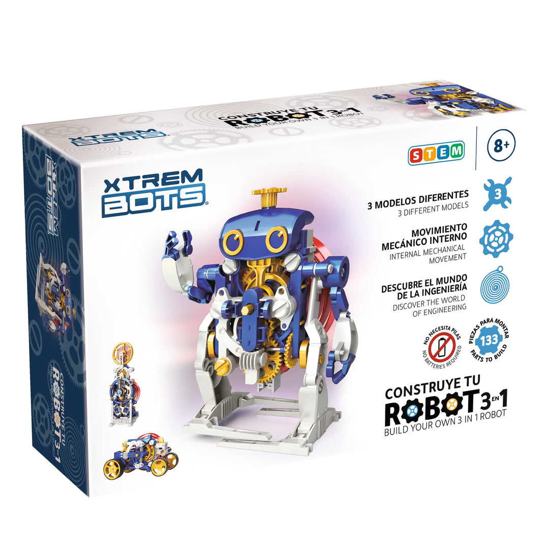 Xtrem Bots - 3-in-1-roboter-set Für Kinder 8 Jahre Oder Mehr | Lernspielzeug Lernroboter | Lernrobot