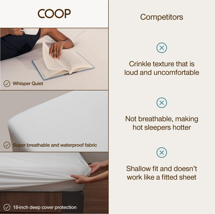 Coop Home Goods Waren Ultra-Luxe Bambus abgeleitet Viskose Rayon Matratzenschoner Pad Cover - Kühlun