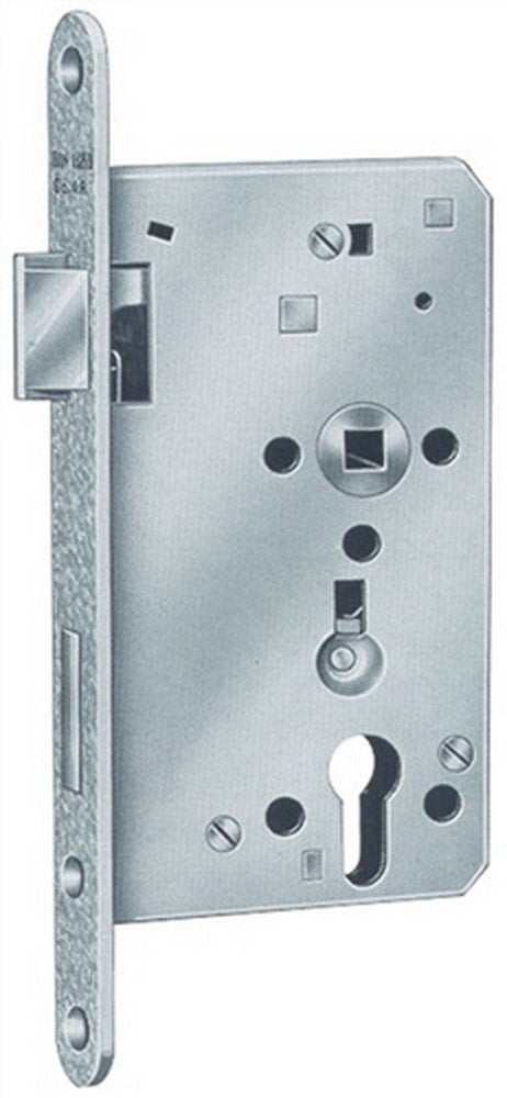Panik-Einsteckschloss 1201 Fkt.E rd 24/65/72/9mm D IN L verz.BKS
