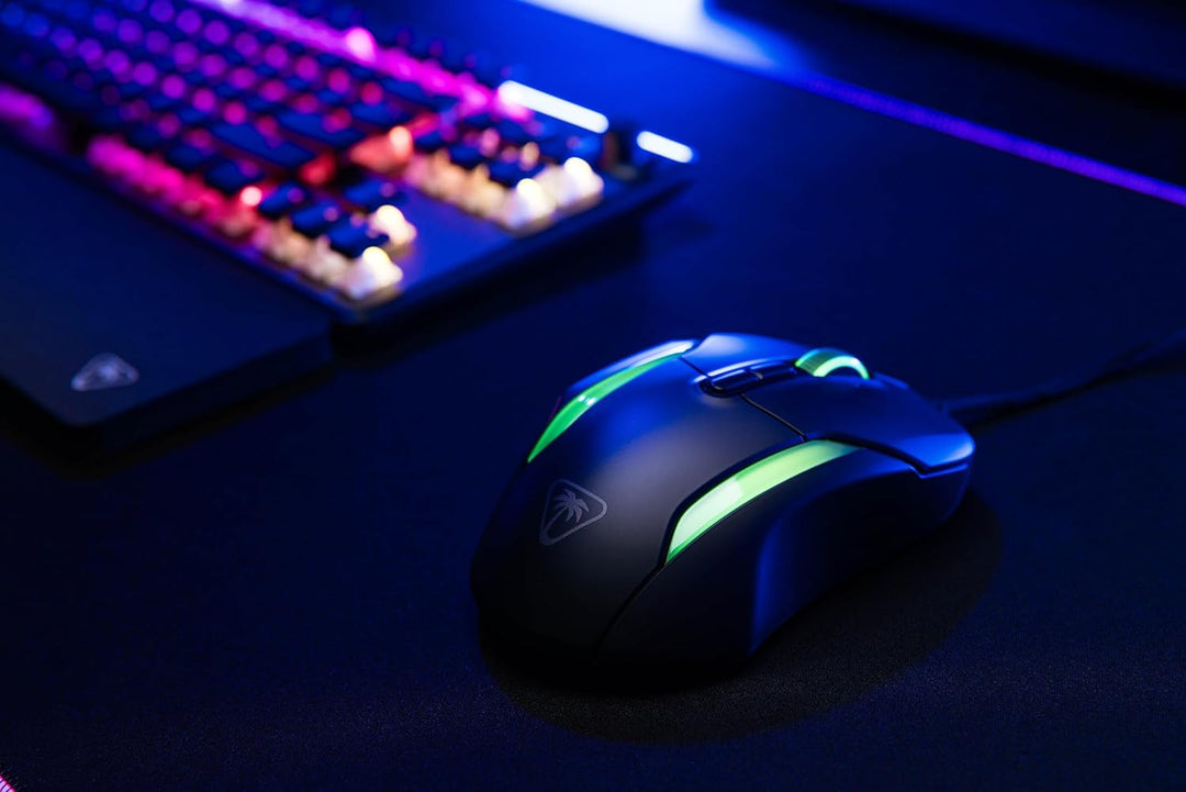 Turtle Beach Kone II – Ergonomische RGB-Gaming-Maus, 26K DPI Optischer Sensor, optische Schalter mit