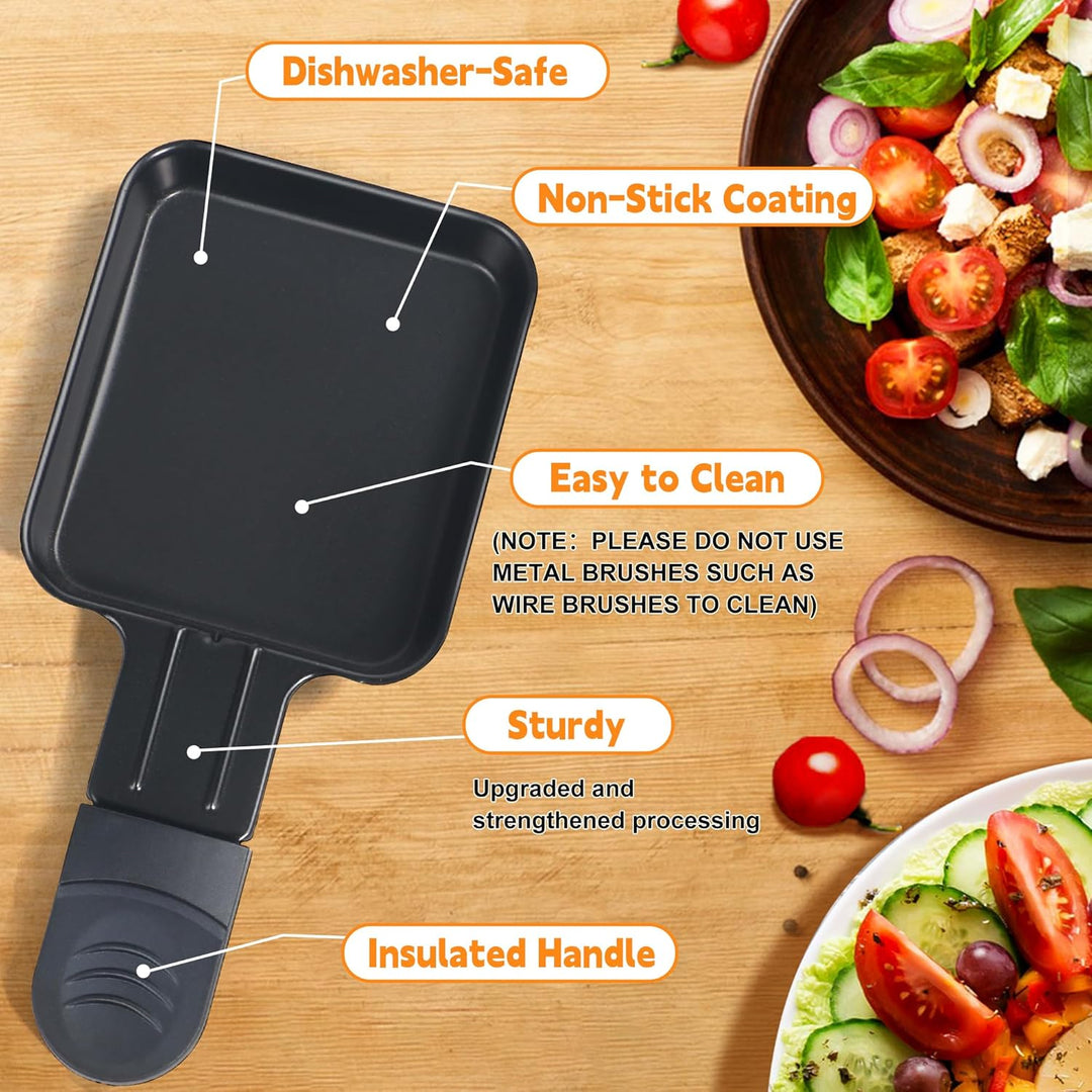 Raclette Pfännchen Mini Antihaftbeschichtet Pfännchen, 8er Set
