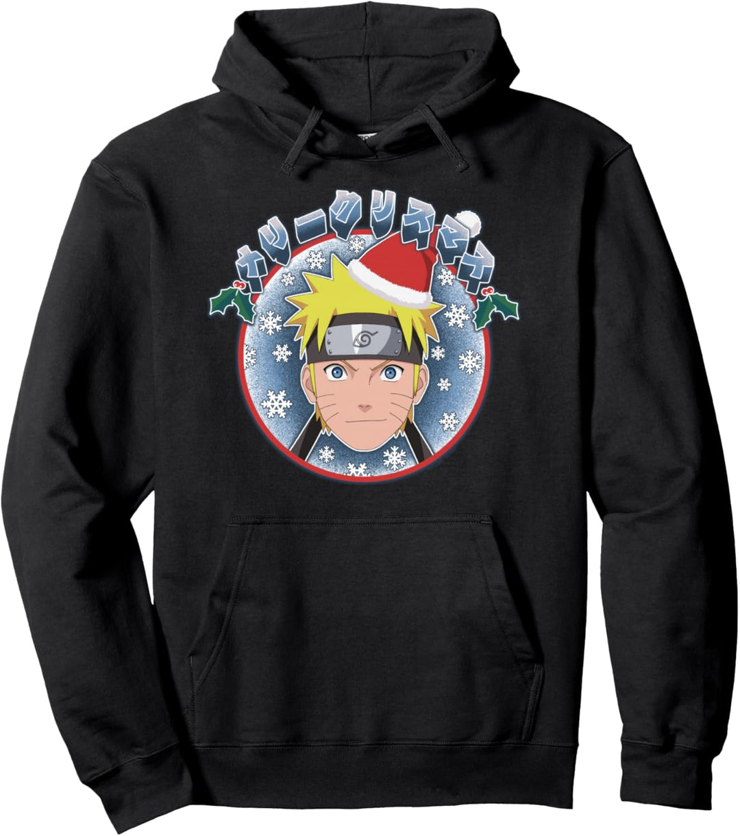 Naruto Shippuden Naruto Christmas Kanji Pullover Hoodie