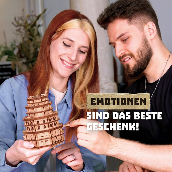 ESC WELT Quest Tower - 3D Escape Game Puzzle Box - Denkspiel für Erwachsene &amp; Jugendliche - Umweltfr