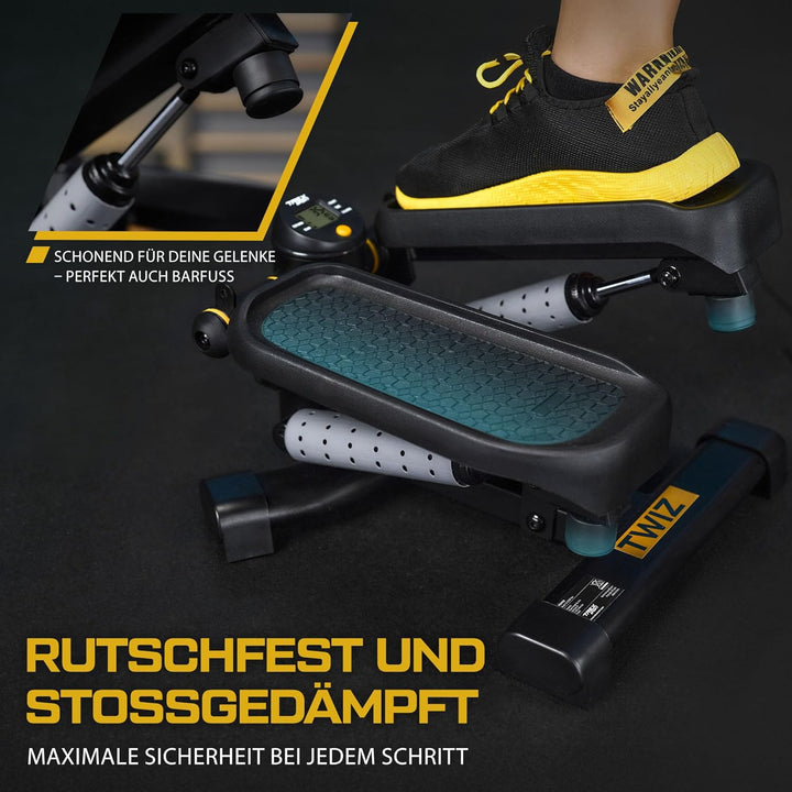 TREX SPORT Mini Stepper TX-070SP | 2in1 Swing Stepper seitliches & vertikales Training | mit Expande