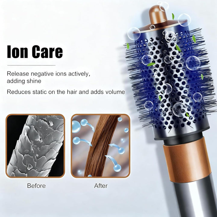 Grosse Runde Volumenbürste für Dyson Airwrap HS01/HS05/HS08, für schlaffes flaches Haar, mit langen