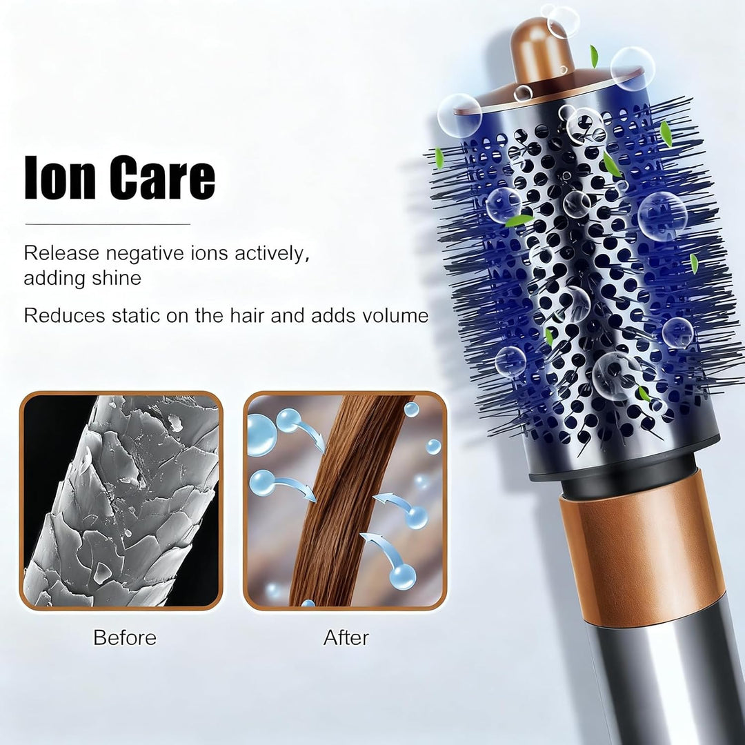 Grosse Runde Volumenbürste für Dyson Airwrap HS01/HS05/HS08, für schlaffes flaches Haar, mit langen
