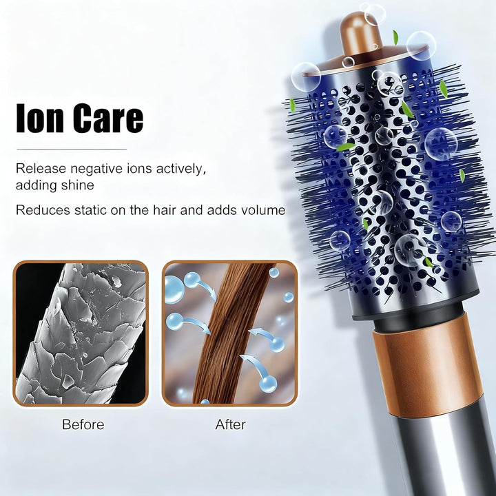 Grosse Runde Volumenbürste für Dyson Airwrap HS01/HS05/HS08, für schlaffes flaches Haar, mit langen